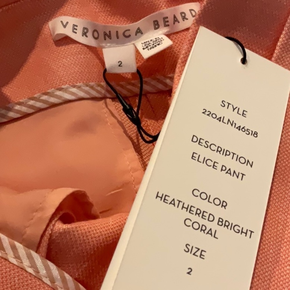 Veronica Beard Elice Pand Heathered bright coral - Picture 9 of 10